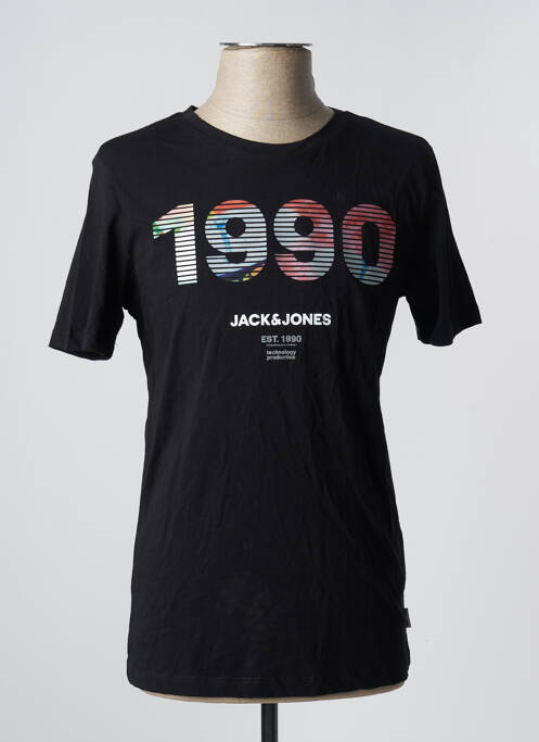 T-shirt noir JACK & JONES pour homme