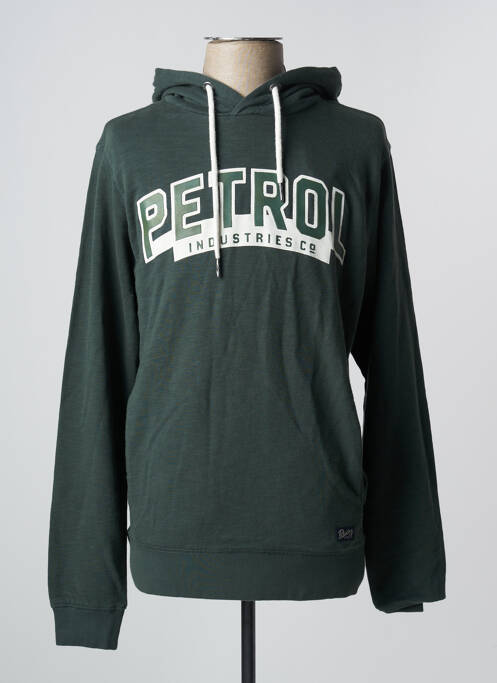 Sweat-shirt vert PETROL INDUSTRIES pour homme