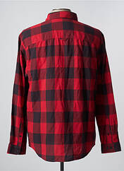 Chemise manches longues rouge JACK & JONES pour homme seconde vue