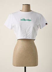 Crop top blanc ELLESSE pour femme seconde vue