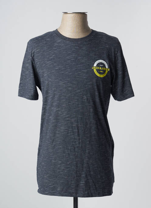 T-shirt bleu JACK & JONES pour homme