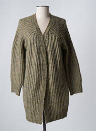 Gilet manches longues vert ONLY femme