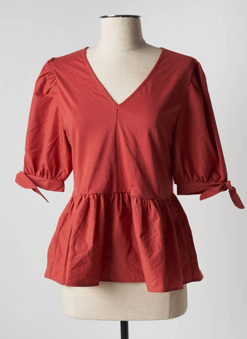 Blouse orange ONLY pour femme