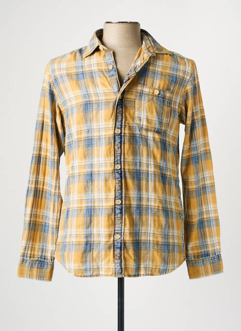 Chemise manches longues jaune JACK & JONES pour homme