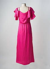 Robe longue rose CLOUDS OF FASHION pour femme seconde vue