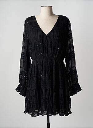 Robe mi-longue noir ASTRID BLACK LABEL femme