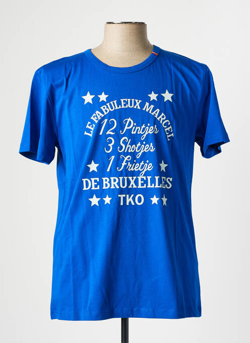 T-shirt bleu LE FABULEUX MARCEL DE BRUXELLES pour homme