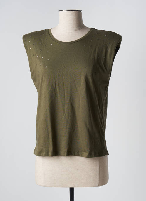 T-shirt vert MANGO pour femme