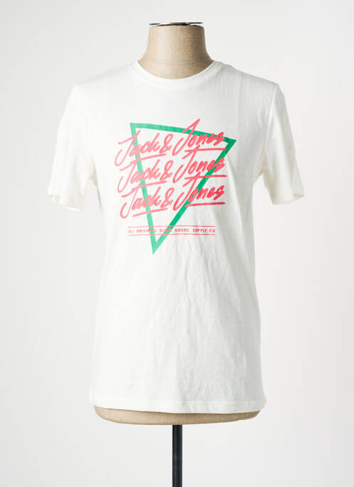 T-shirt blanc JACK & JONES pour homme