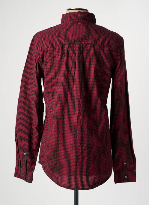 Chemise manches longues rouge PETROL INDUSTRIES pour homme