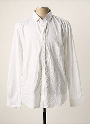 Chemise manches longues blanc TOM TAILOR pour homme