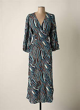 Robe longue bleu ASTRID BLACK LABEL femme