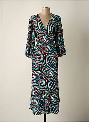 Robe longue bleu ASTRID BLACK LABEL pour femme