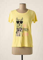 T-shirt jaune ONLY pour femme seconde vue