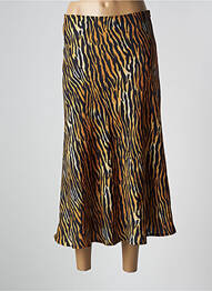 Jupe mi-longue marron CLOUDS OF FASHION femme