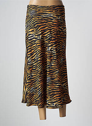 Jupe mi-longue marron CLOUDS OF FASHION femme