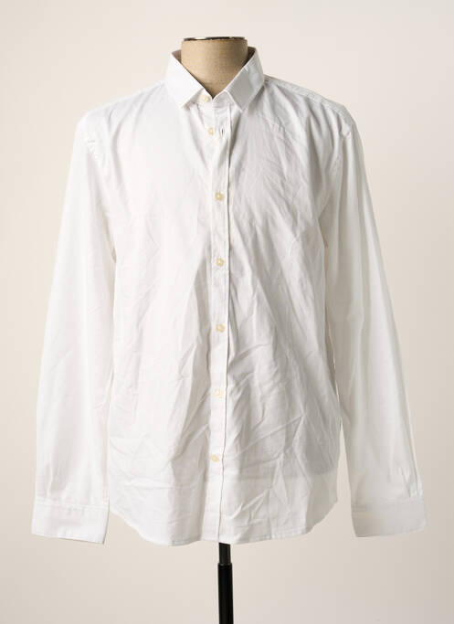 Chemise manches longues blanc TOM TAILOR pour homme