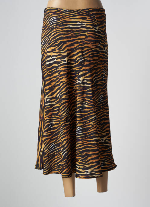 Jupe mi-longue marron CLOUDS OF FASHION pour femme