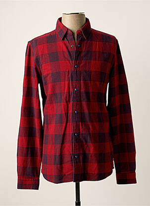 Chemise manches longues rouge PETROL INDUSTRIES homme