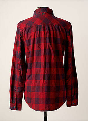 Chemise manches longues rouge PETROL INDUSTRIES homme