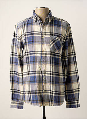 Chemise manches longues bleu TOM TAILOR homme