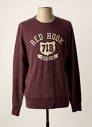 Sweat-shirt rouge JACK & JONES pour homme