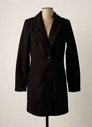 Manteau long noir ONLY pour femme