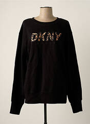 Sweat-shirt noir DKNY pour femme seconde vue