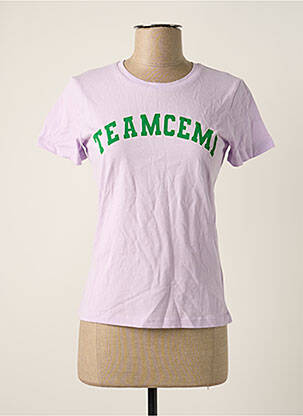 T-shirt violet CEMI femme