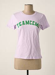 T-shirt violet CEMI pour femme seconde vue