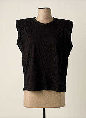 T-shirt noir MANGO pour femme