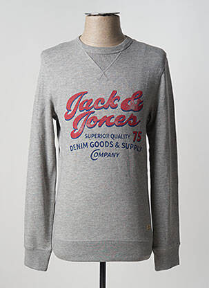 Sweat-shirt gris JACK & JONES homme