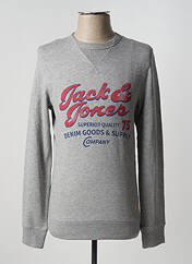 Sweat-shirt gris JACK & JONES pour homme seconde vue