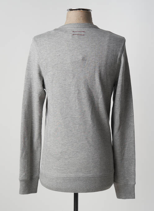 Sweat-shirt gris JACK & JONES pour homme