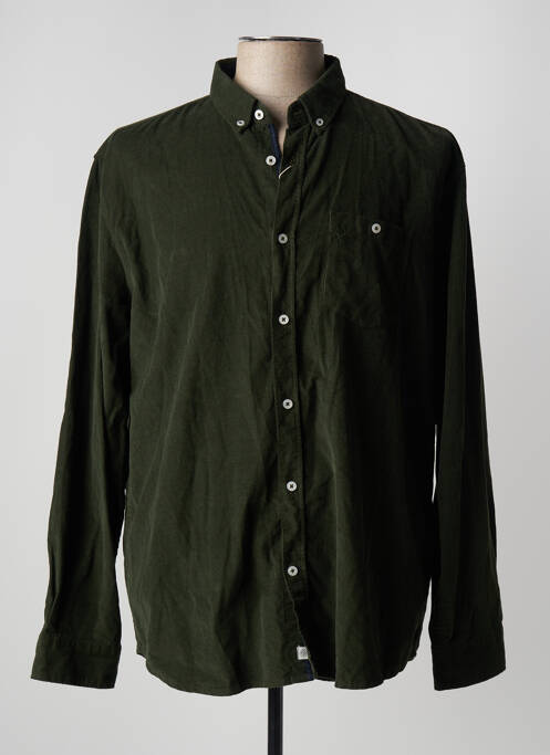 Chemise manches longues vert TOM TAILOR pour homme