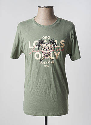 T-shirt vert JACK & JONES pour homme