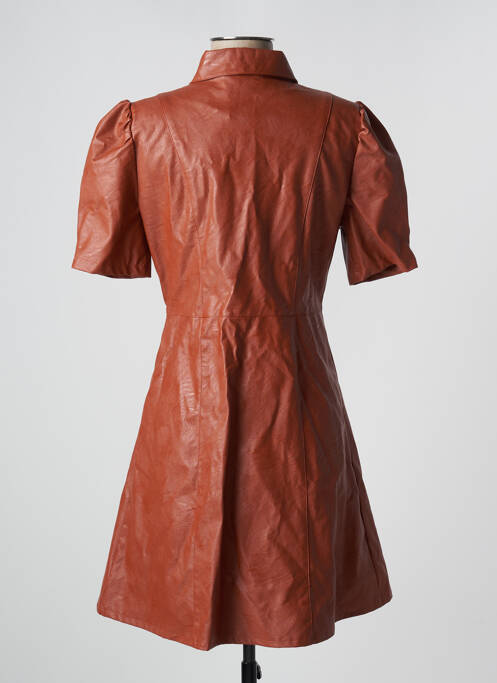 Robe mi-longue marron FOUDRE BY AURELIE VAN DAELEN pour femme