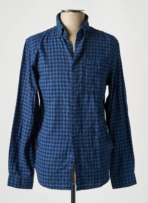 Chemise manches longues bleu JACK & JONES pour homme