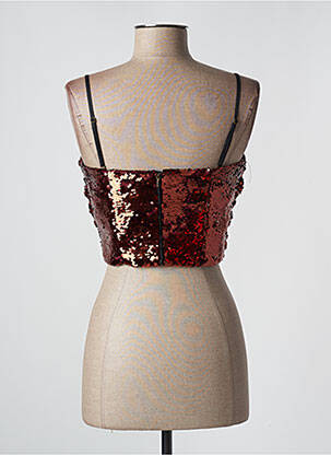 Crop top rouge MANGO femme
