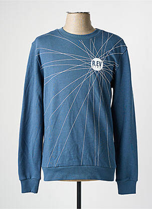 Sweat-shirt bleu R.EV 1703 BY REMCO EVENPOEL  pour homme
