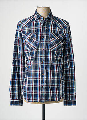 Chemise manches longues bleu PETROL INDUSTRIES homme