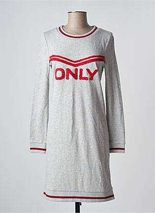 Robe mi-longue gris ONLY femme