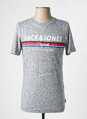 T-shirt bleu JACK & JONES pour homme seconde vue