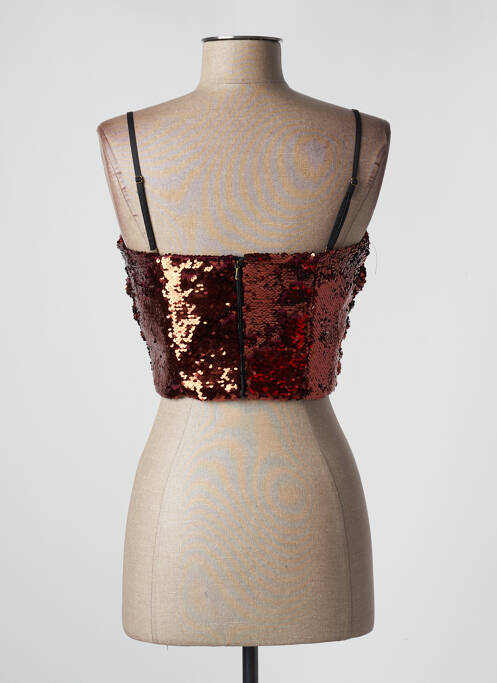 Crop top rouge MANGO pour femme