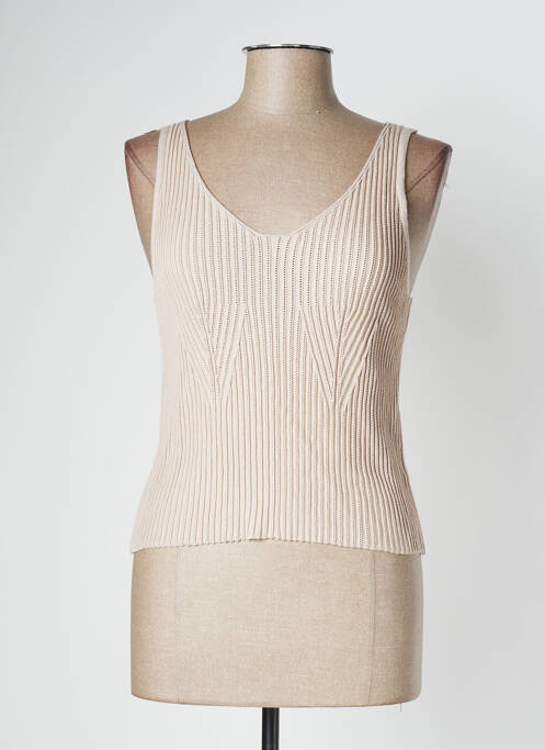 T-shirt beige DEUX. BY ELINE DE MUNCK pour femme