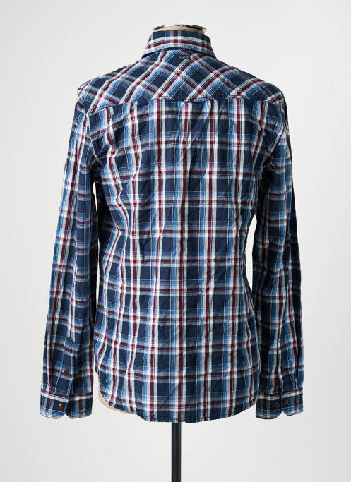 Chemise manches longues bleu PETROL INDUSTRIES pour homme