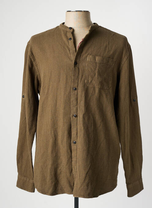 Chemise manches longues vert JACK & JONES pour homme