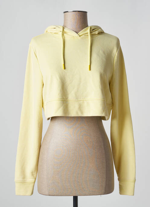 Sweat-shirt à capuche jaune ONLY pour femme