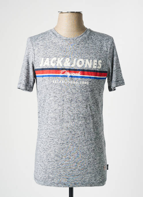 T-shirt bleu JACK & JONES pour homme