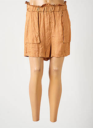 Short marron ONLY femme